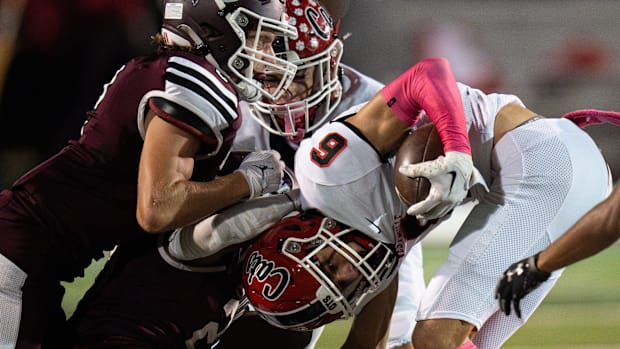 Westerville South sophomore Isaac Patterson (9) 