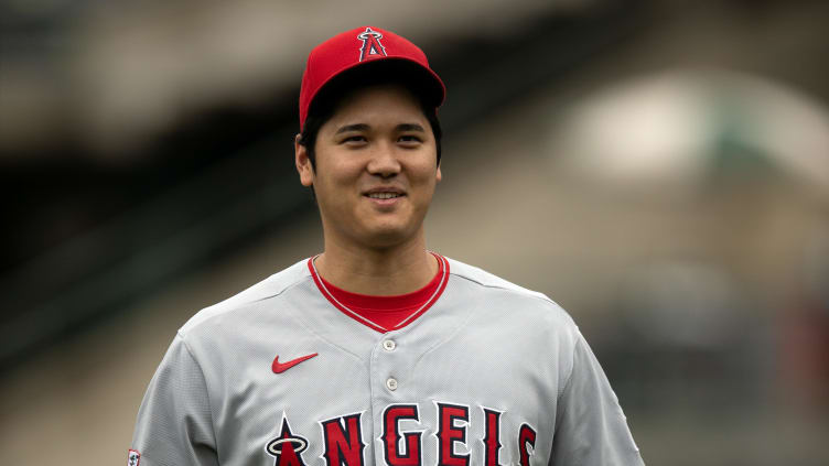 Sep 2, 2023; Oakland, California, USA; Los Angeles Angels designated hitter Shohei Ohtani (17)