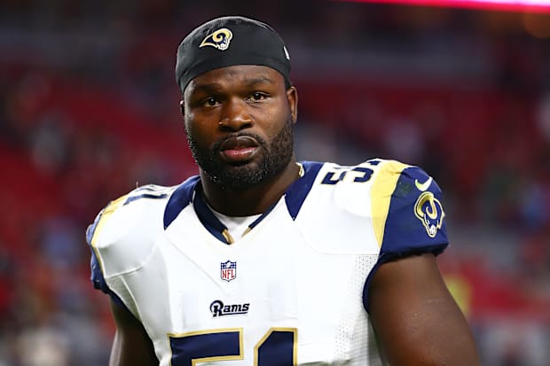 McFadden played for the Steelers (2012), Raiders (’13) and Rams (above, ’14)