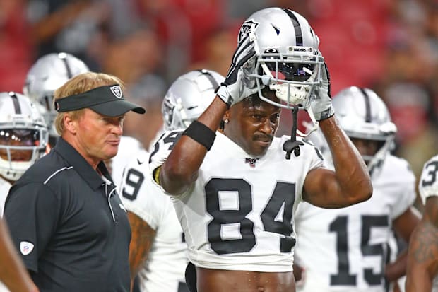 Jon Gruden and Antonio Brown