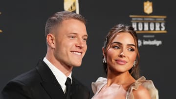 Christian McCaffrey and Olivia Culpo