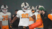 Tennessee Volunteers wide receiver Travis Smith Jr. during spring football practice.