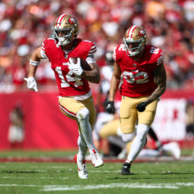 San Francisco 49ers wide receiver Ricky Pearsall