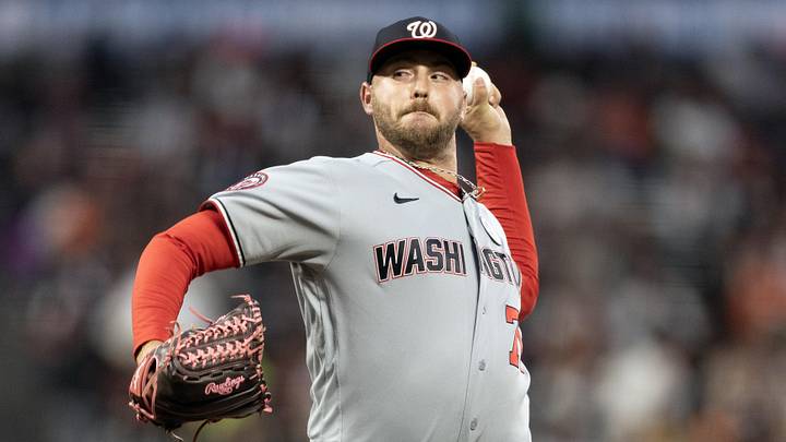 Jun 8, 2026; San Francisco, California, USA; Washington Nationals pitcher Mitchell Parker (70) delivers a pitch against the San Francisco Giants during the sixth inning at Oracle Park. Mandatory Credit: D. Ross Cameron-Imagn Images