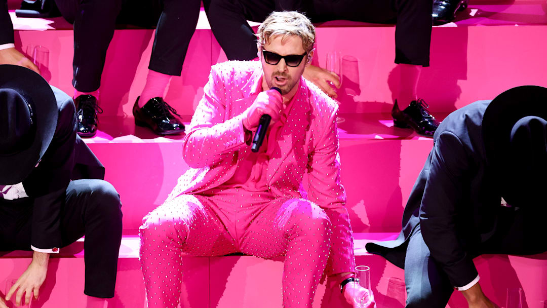 Ryan Gosling performs 'I'm Just Ken' at the 2024 Oscars.