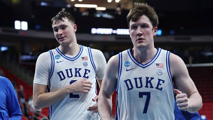 Baylor v Duke; Duke basketball standouts Kon Knueppel and Cooper Flagg