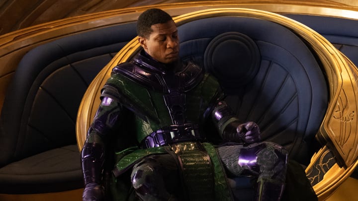 Jonathan Majors as Kang The Conqueror in Marvel Studios' ANT-MAN AND THE WASP: QUANTUMANIA. Photo by Jay Maidment. © 2022 MARVEL.