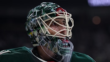 Marc-Andre Fleury; Mandatory Credit: Matt Krohn-Imagn Images