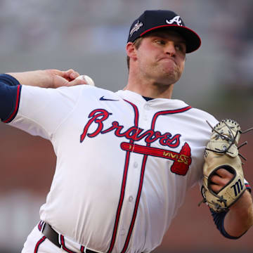 Atlanta Braves starting pitcher Bryce Elder 