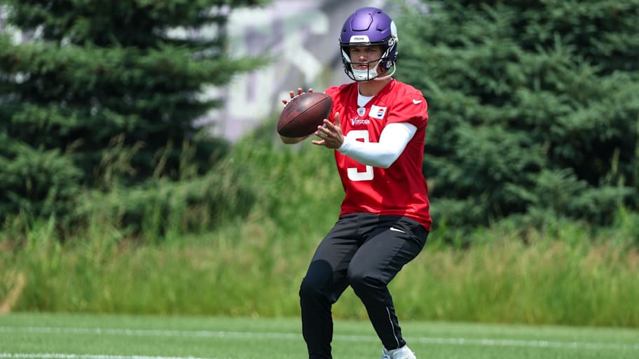 J.J. McCarthy was sidelined last season with a torn meniscus.