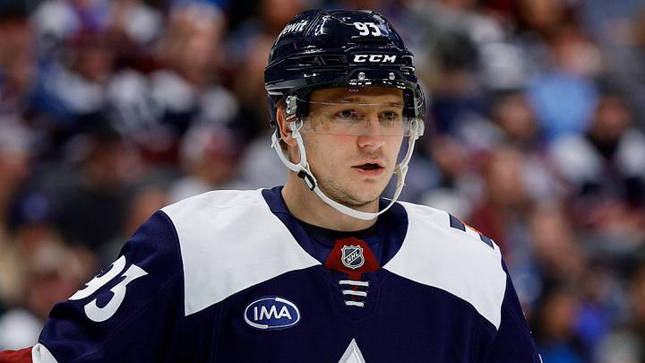 Mar 18, 2026; Denver, Colorado, USA;Colorado Avalanche center Zakhar Bardakov (93) in the second period against the Dallas Stars  at Ball Arena. Mandatory Credit: Isaiah J. Downing-Imagn Images