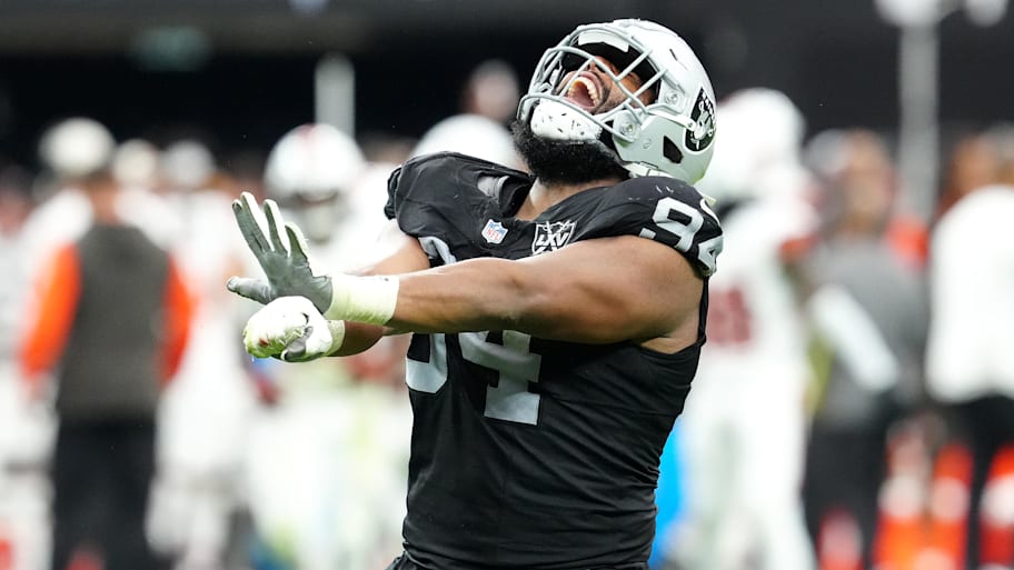 The Las Vegas Raiders are releasing veteran defensive tackle Christian Wilkins. | Stephen R. Sylvanie-Imagn Images