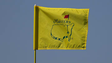 The Masters flag at Augusta National Golf Club
