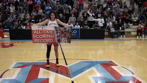Monterey's Aaliyah Chavez broke her own single-season scoring record with a 44-point game on Feb. 14, 2025