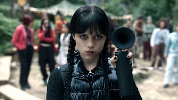 Wednesday. Jenna Ortega as Wednesday Addams in episode 203 of Wednesday. Cr. Courtesy of Netflix © 2025