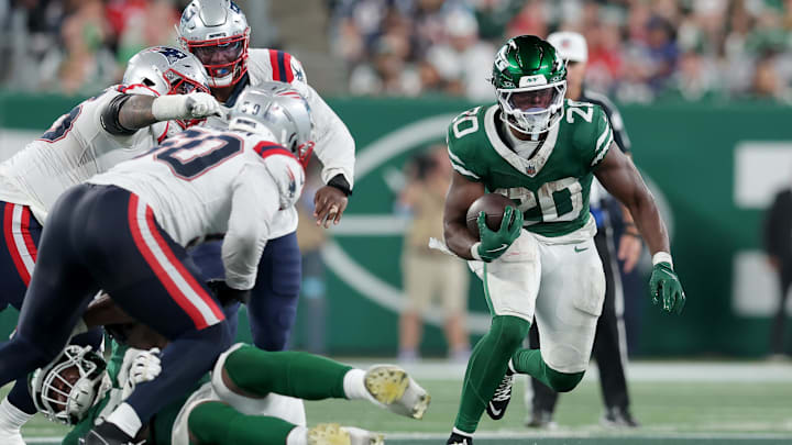 New York Jets running back Breece Hall New York Jets running back Breece Hall