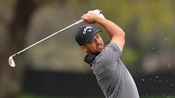 Xander Schauffele during a practice round at Bay Hill ahead of the 2025 Arnold Palmer Invitational