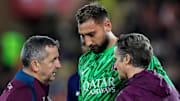 Donnarumma suffered a nasty injury