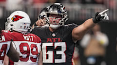 Atlanta Falcons guard Chris Lindstrom