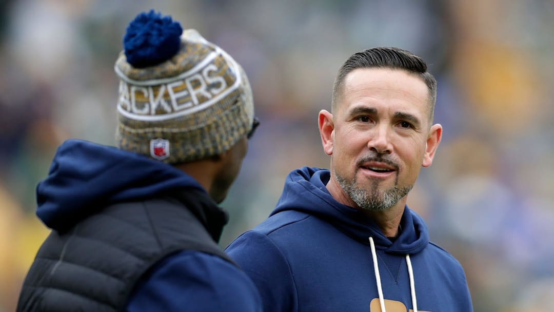 Green Bay Packers head coach Matt LaFleur on the field before the game against the Carolina Panthers on Nov. 2, 2025, at Lambeau Field in Green Bay, Wis.