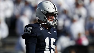 Penn State Nittany Lions quarterback Drew Allar (15)