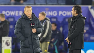 Neil Lennon (left) & Owen Hargreaves, TV pundits, before the Premier League match between Leicester City and Crystal Palace.