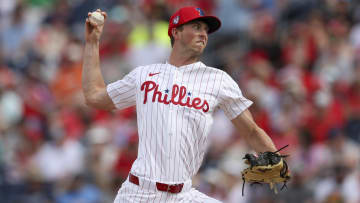 Mar 5, 2024; Clearwater, Florida, USA;  Philadelphia Phillies starting pitcher Michael Mercado (63) throws a pitch  against the Baltimore Orioles in the seventh inning at BayCare Ballpark. Mandatory Credit: Nathan Ray Seebeck-USA TODAY Sports