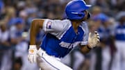 East infielder Arjun Nimmala (22) during the Perfect Game All-American Classic high school baseball game at Chase Field in 2022.