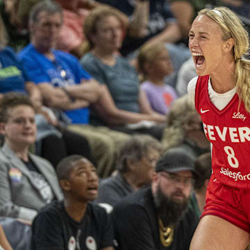 Sophie Cunningham and the Fever lost to the Sparks on Saturday. 