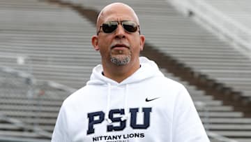 Penn State football head coach James Franklin prior to the Blue White spring game at Beaver Stadium