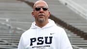 Penn State Nittany Lions head coach James Franklin prior to the Blue-White spring game at Beaver Stadium. 