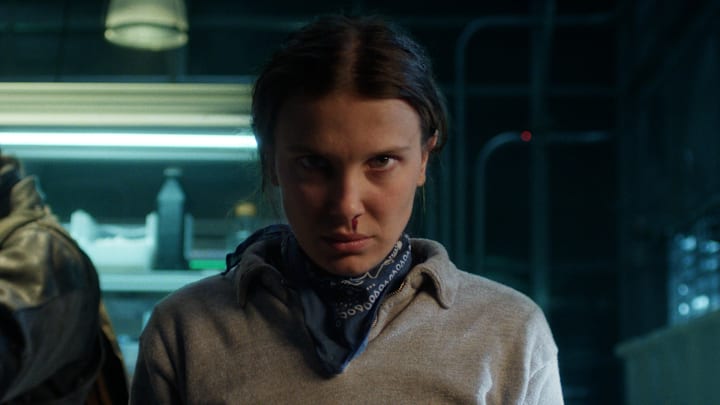 STRANGER THINGS. (L to R) Millie Bobby Brown as Eleven in STRANGER THINGS