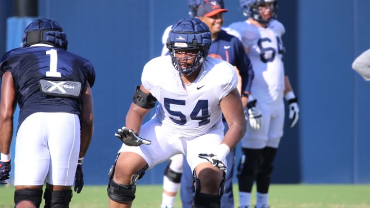 Blake Steen cracks the starting five in the 2.0 edition of our Virginia Football projected depth chart, updated following the first week of fall camp.