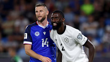 Antonio Rüdiger hatte gegen die Slowakei meist das Nachsehen