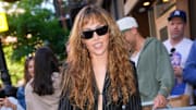 Miley Cyrus is seen in New York City in May 2025.