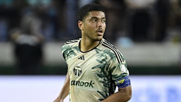Portland Timbers midfielder Evander (10) dribbles the ball during the second half against Real Salt Lake at Providence Park