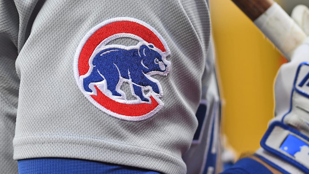 Chicago Cubs logo on a jersey
