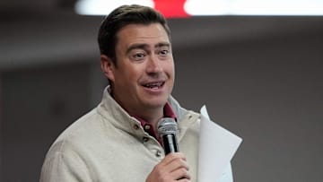 Reds broadcaster Tommy Thrall