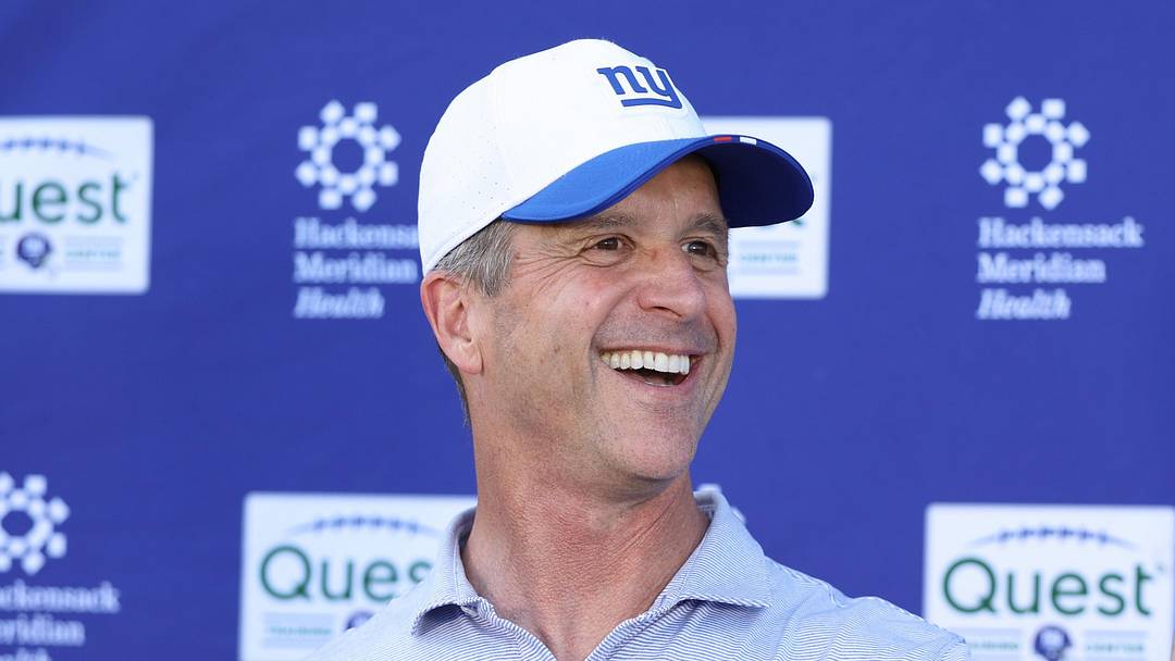 New York Giants head coach John Harbaugh New York Giants head coach John Harbaugh