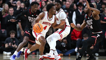 Houston's LJ Cryer (with ball)