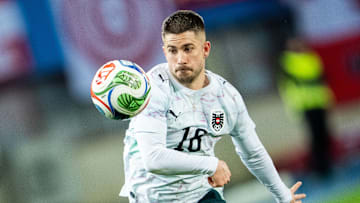 Romano Schmid für Österreich am Ball