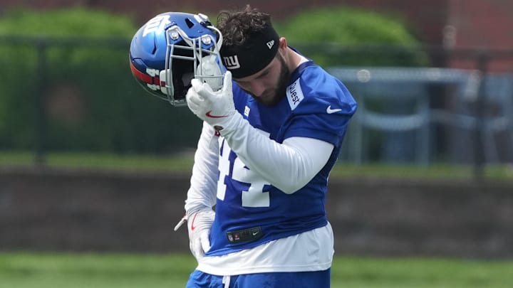 East Rutherford, NJ -- June 5, 2025 -- Running back Cam Skattebo as the New York Giants players participate in their 2025 OTAÕs at the Quest Diagnostic Giants Training Center in East Rutherford.