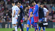 El Kun se tuvo que retirar del partido por unas molestias en el pecho