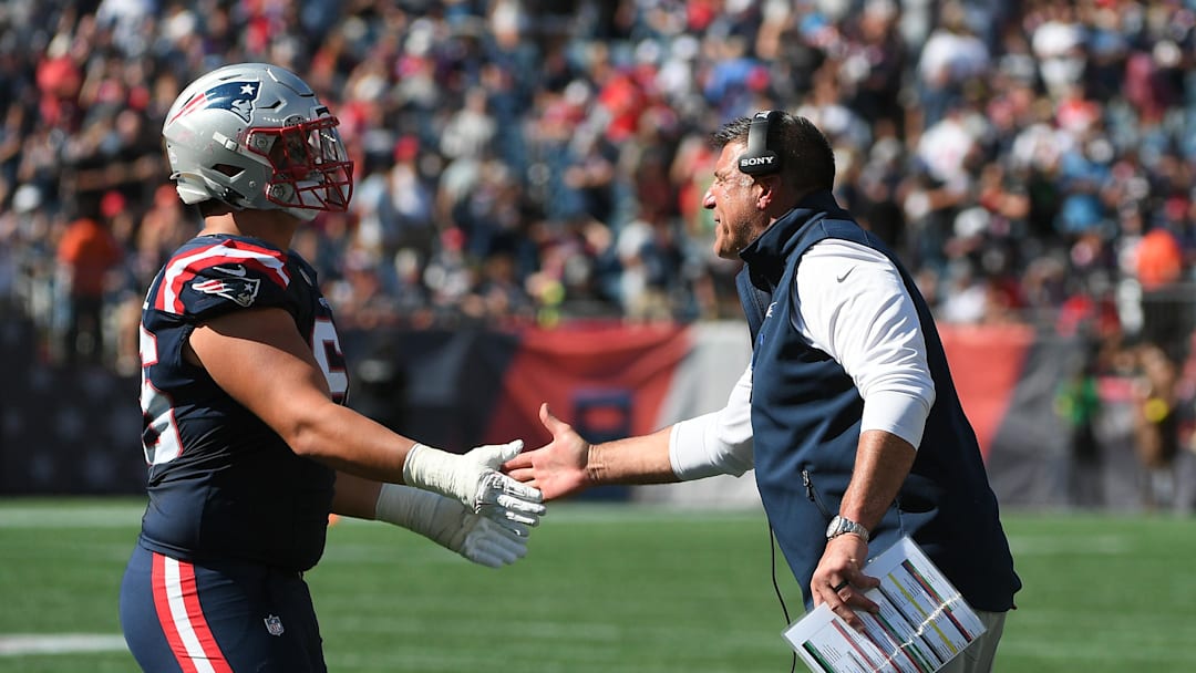 New England Patriots left tackle Will Campbell. Mandatory Credit: Bob DeChiara-Imagn Images
