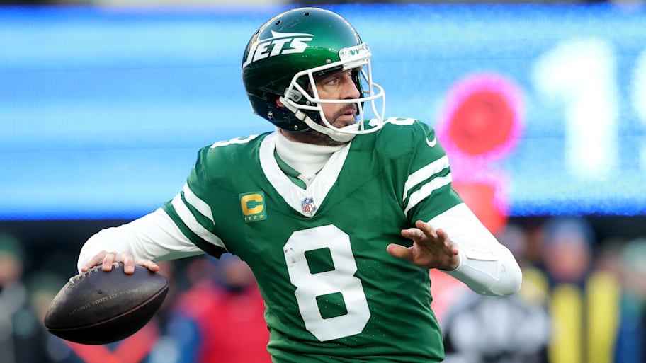 New York Jets quarterback Aaron Rodgers on Dec 22, 2024. | Brad Penner-Imagn Images