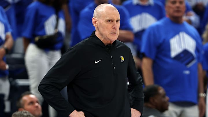 Indiana Pacers head coach Rick Carlisle during Game 7 of the 2025 NBA Finals against the Oklahoma City Thunder.
