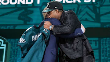 51/125Roger Goodell, Jihaad Campbell, Philadelphia Eagles