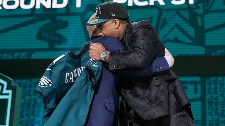 51/125Roger Goodell, Jihaad Campbell, Philadelphia Eagles