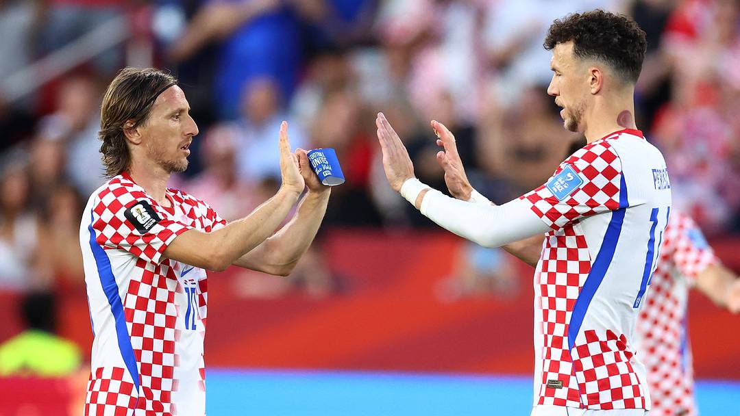 Luka Modric, Ivan Perisic, Croacia