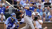 July 9, 2012; Kansas City, MO, USA; National League outfielder Carlos Beltran (3) of the St. Louis Cardinals at bat during the first round of the 2012 Home Run Derby 